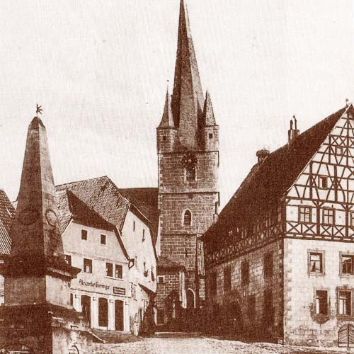 Marktplatz Fachwerk verputzt